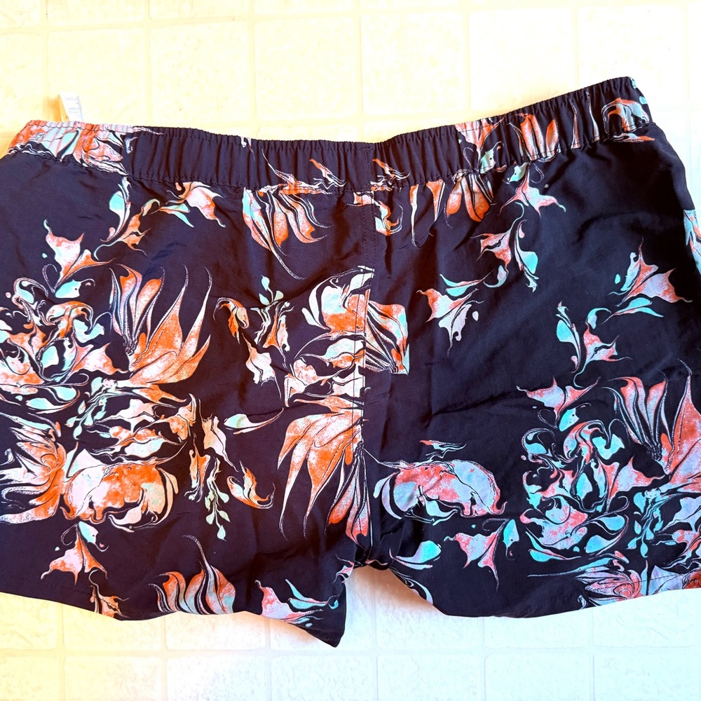 Floral Women's Shorts - Navy, Pink, Aqua, & Orange
